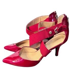 Liz Claiborne Red Patent Leather Heels Size 10M